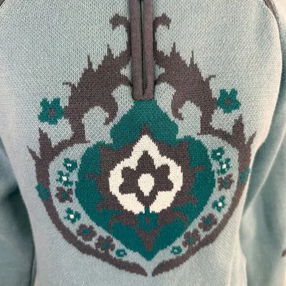 Athleta 1/3 Zip Mock Neck Pullover Sweater Size Medium - Picture 8 of 8